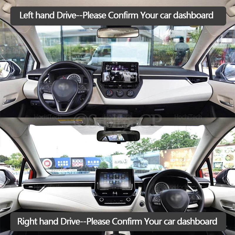 Poliesterio prietaisų skydelio kilimėlis Toyota Corolla E210 2019-2023