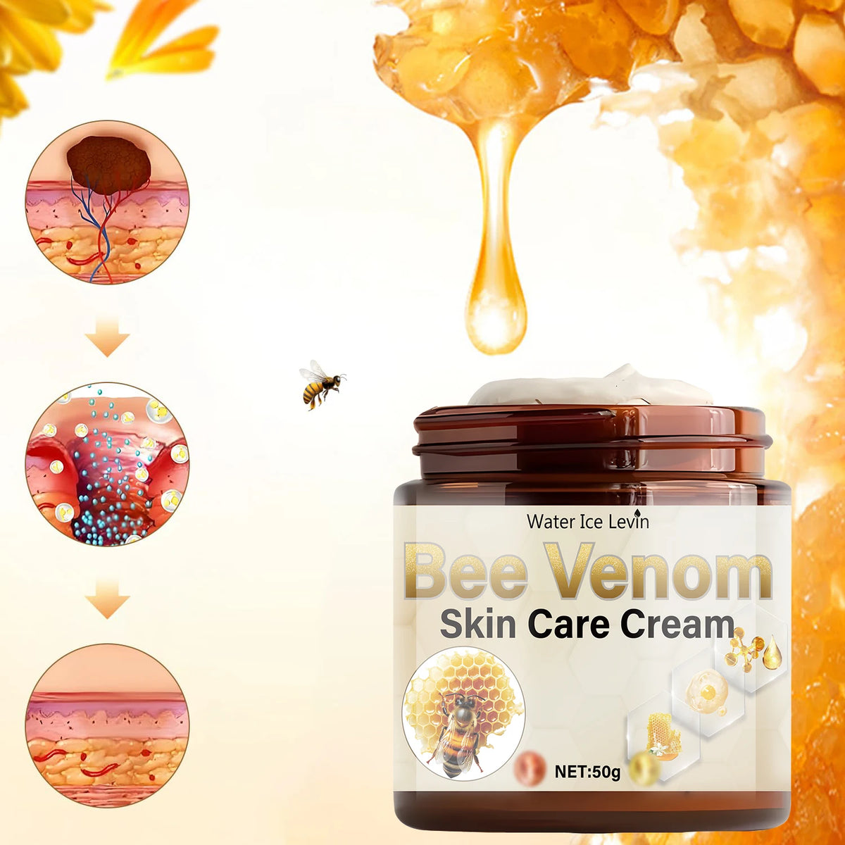 Bee Venom Wrinkle Remover Cream &ndash; Firming and Lifting Anti-Aging Formula