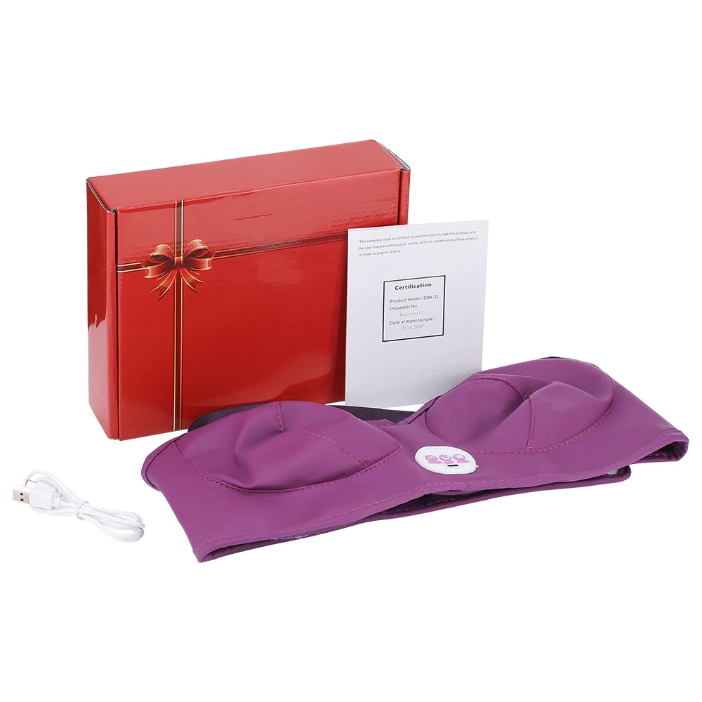 Electric Breast Enlargement Massager - 3 Gear Vibration PURPLE