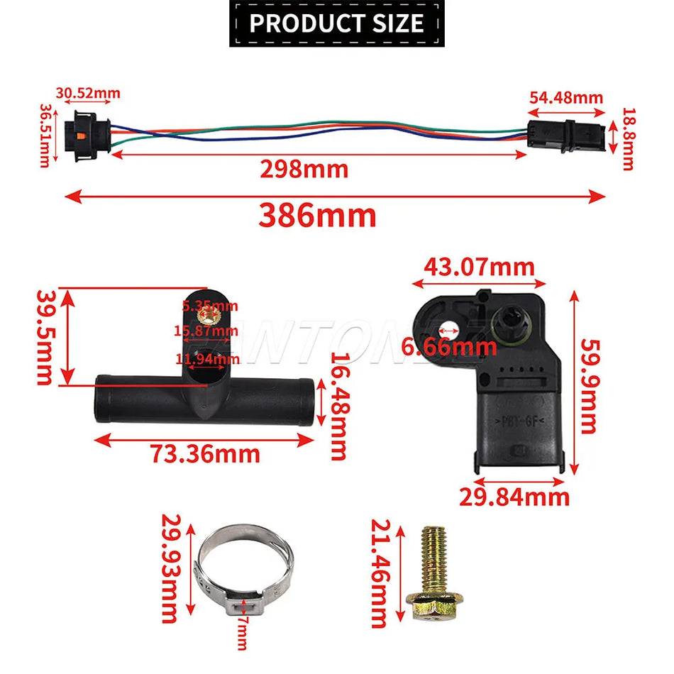 LPG Gas Pressure Sensor Kit For Renault Clio Twingo Megane Kangoo Scenic Campus
