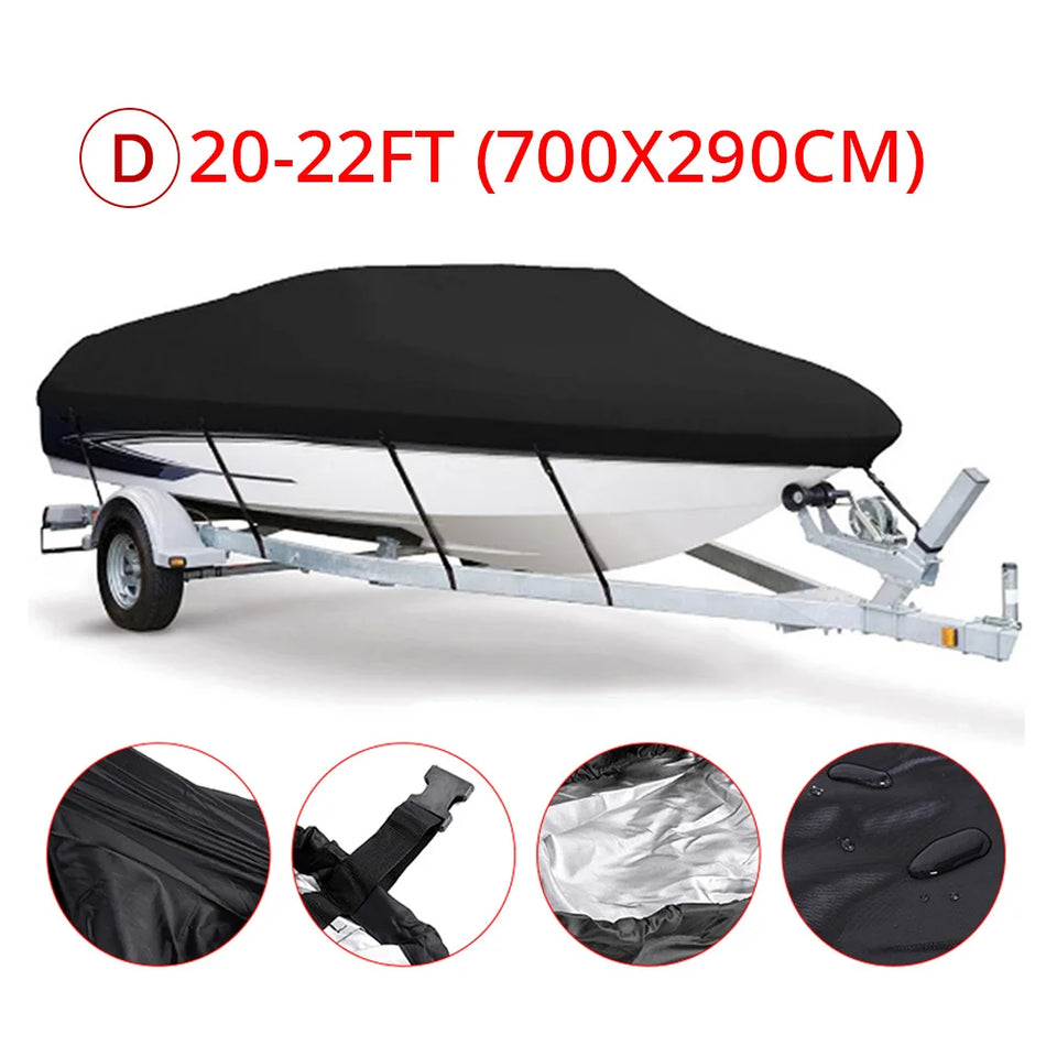 Калъф за лодка Barco 11-22 фута Анти-UV Водонепроницаем 210D PU покритие