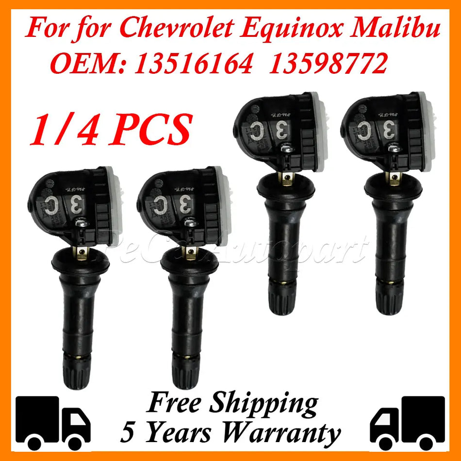 Sensores TPMS de presión de neumáticos 315MHz para Chevrolet Equinox Malibu GMC Sierra
