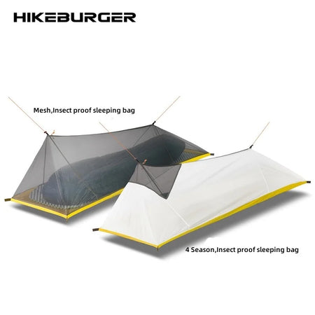 HIKEBURGER Jian 1P Lightweight Insect-Proof Bivy Tent for Solo Camping