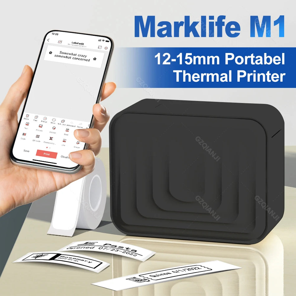Prenosni termalni tiskalnik z Bluetooth brezbarvni mini tiskalnik nalepk za nalepke