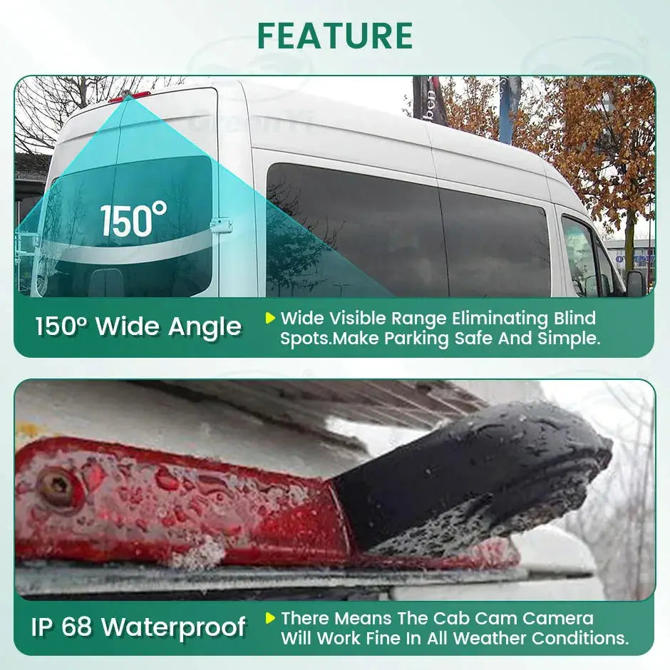 Rear View Backup Camera With 7 Inch Monitor For Mercedes-Benz Sprinter by InterCyprus Trading Ltd