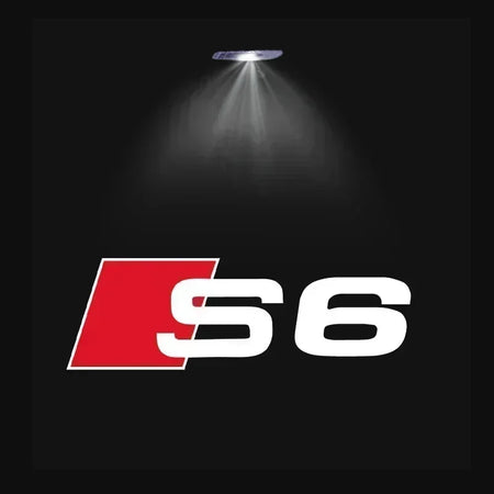 LED Car Door Logo Projector Lights for Audi A3 A4 A6 A5 Q5 SLINE QUATTRO RS Models - 2/4 Pack S6 / 2 Pieces