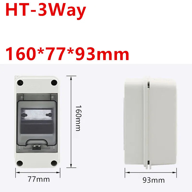 IP65 Waterproof Distribution Box for DC Breaker - HT-2-24WAY HT-3WAY / CN