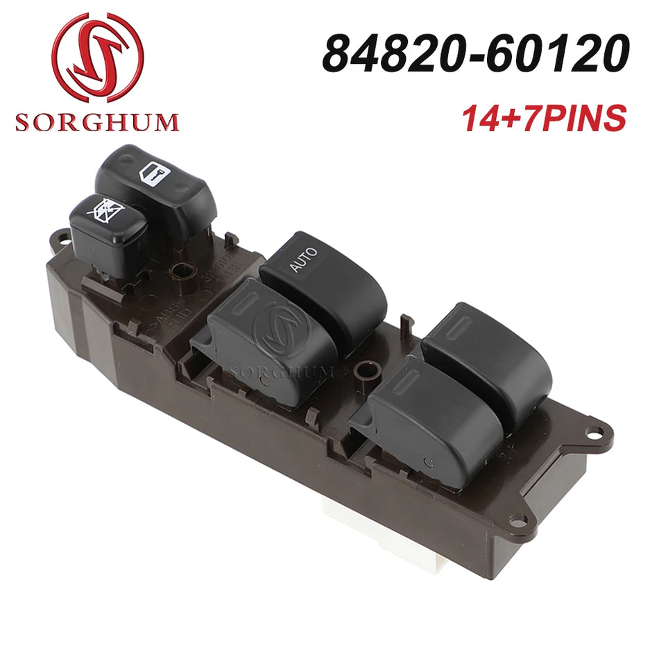 Comutator fereastră electrică pentru Toyota Land Cruiser 100 Series ușa șoferului, 1998-2002 unitate principală RHD