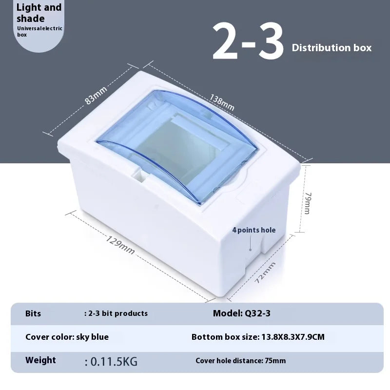 DONGYI Waterproof Adjustable Distribution Box with IP65 Rating HT 2-3WAY