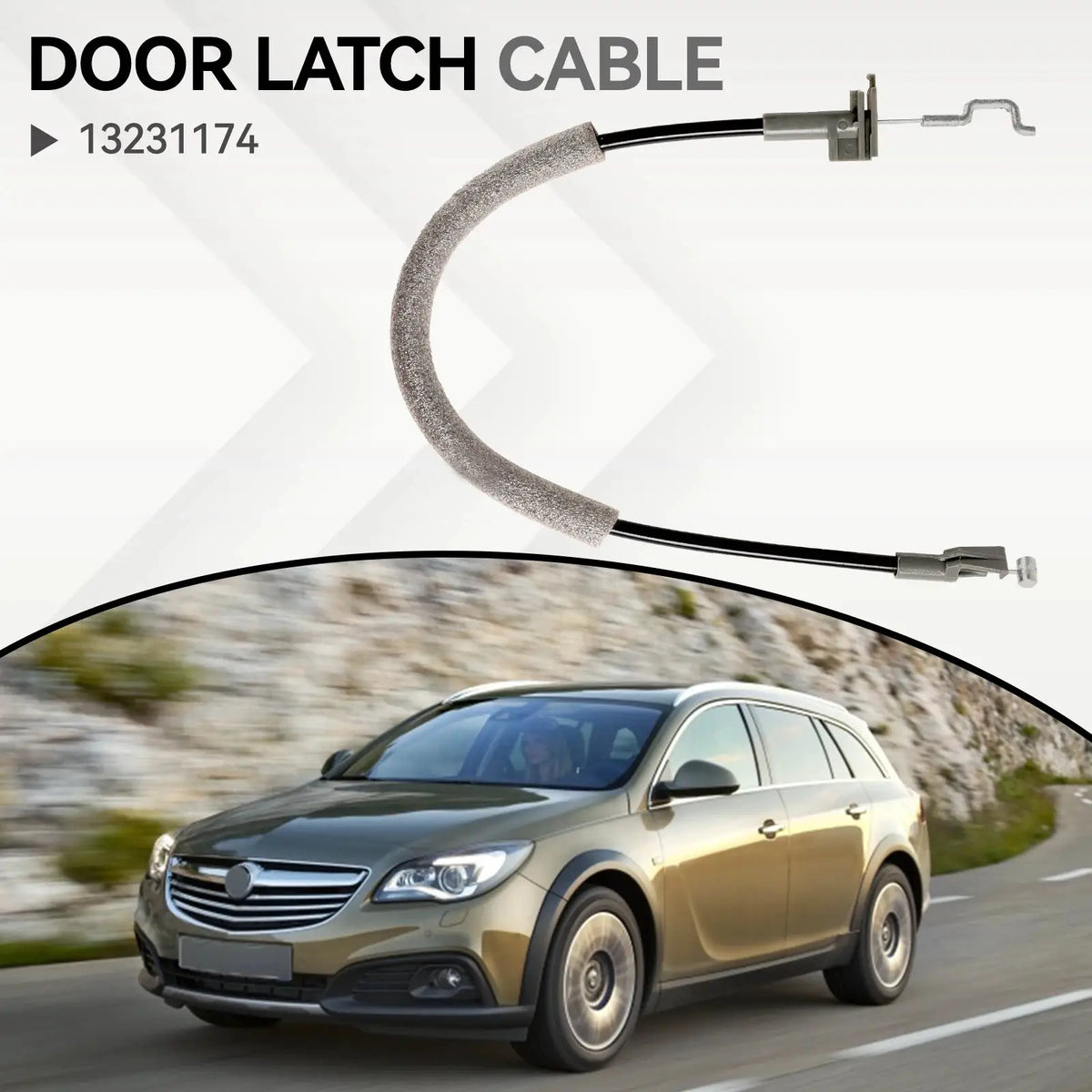 Front Door Lock Release Cable For Vauxhall Vectra C Signum 2002 2003 2004 2005 2006 2007 2008 13231174 Car Replace Accessories by InterCyprus Trading Ltd