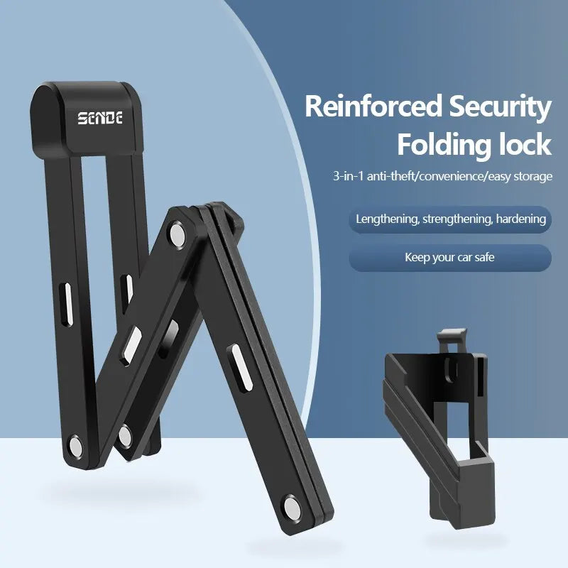 Ποδήλατο Πτυσσόμενο Κλειδί, Αντι-Κλοπής Αλυσίδα Καλώδιο, 80cm Ατσάλινο Κλειδί