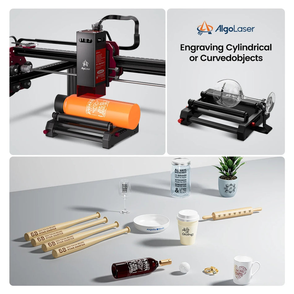 AlgoLaser Grabador Láser CNC de 10W con Kit de DIY para Metal y Madera