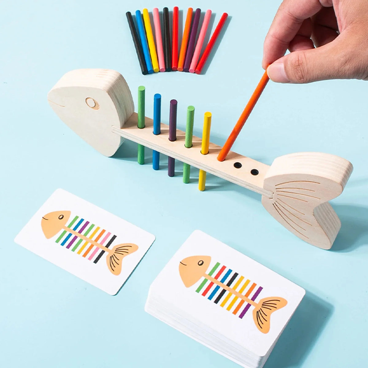 Color Matching Educational Montessori Toy for Kids Aged 3+ - Enhance Hand-Eye Coordination &amp; Cognitive Development