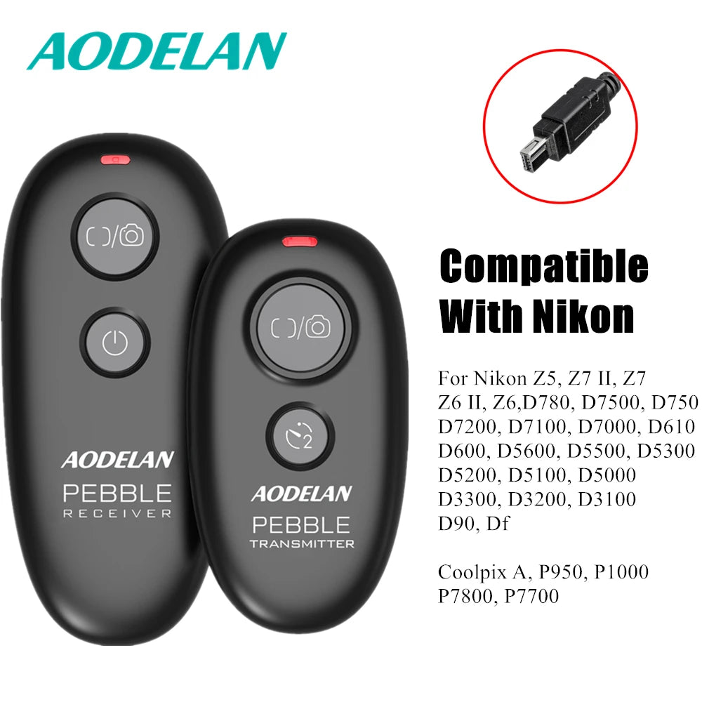 AODELAN Wireless Shutter Release Remote for Canon, Nikon, Fujifilm N10 for Nikon / China