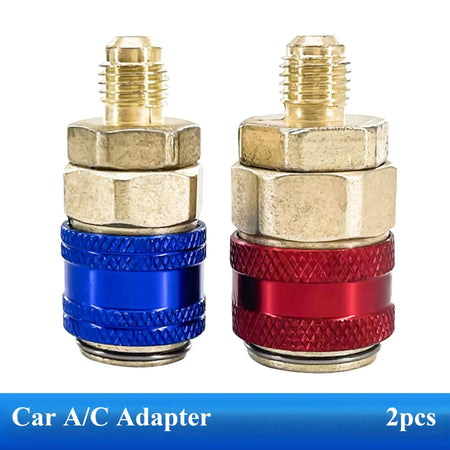R134A Low High-Pressure Auto Car Quick Connector Refrigerant Coupler Copper Adapter Air Conditioning Connection Accessory by InterCyprus Trading Ltd