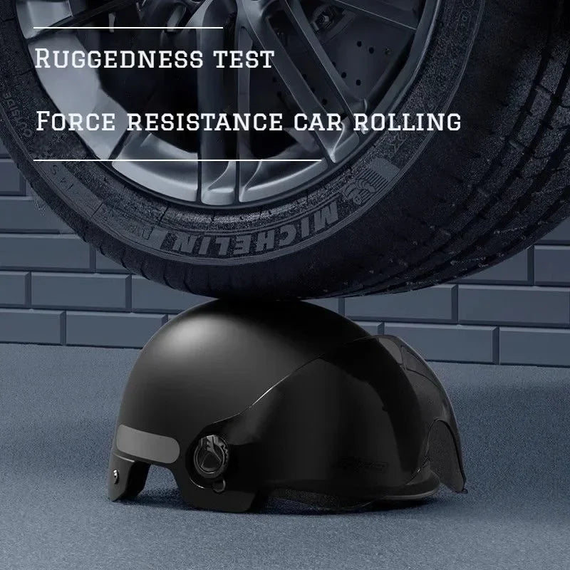 3C Certified Cartoon Half Helmet for Adults and Children with Goggles