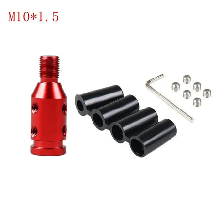 Car Shift Knob Adapter Universal Aluminum Alloy Gear Shift Knob Adapter for Non-Threaded Manual Shifters M12x1.25 M10x1.5 by InterCyprus Trading Ltd