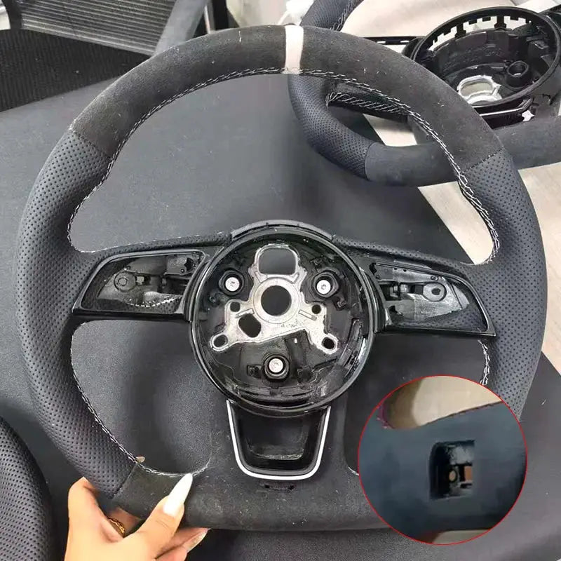 For Audi A4 B9 A3 8Y RS3 RS4 S3 S4 Customizable Steering Wheel - Performance Accessories for Specific Models by InterCyprus Trading Ltd