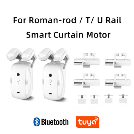 Smart Electric Curtain Motor with Voice Control 2 Motors-BLE