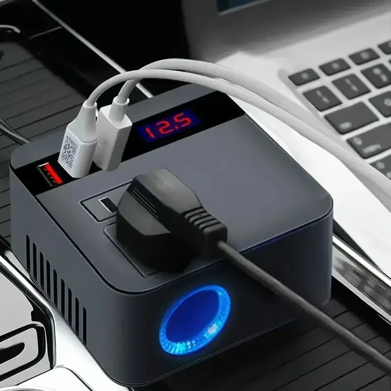 Car Inverter 12V/24V To 110V/220V 150W &ndash; Fast Charging