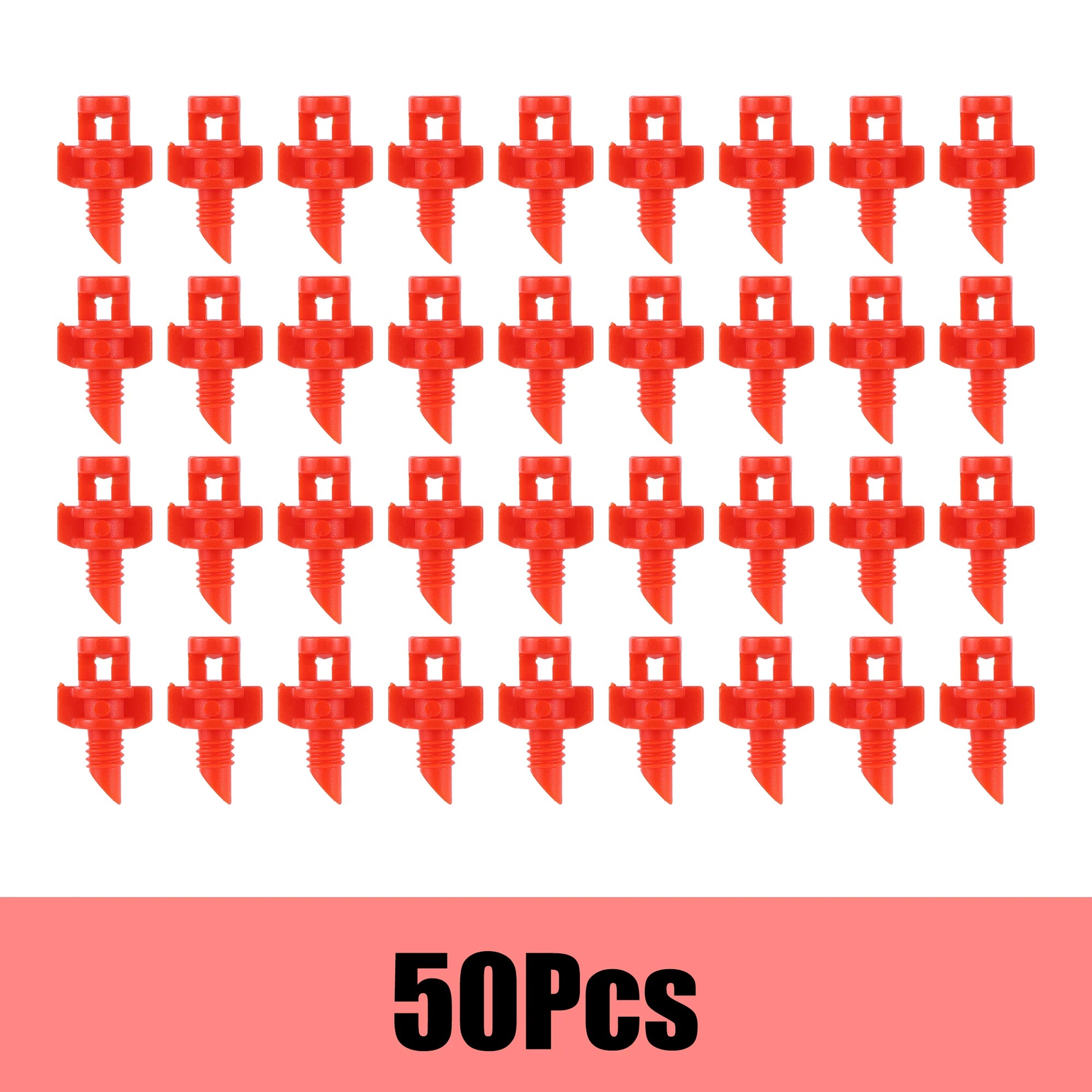 Versatile Micro Refraction Nozzle Sprinkler - 20/50/100Pc Set for Efficient Garden Irrigation Red-50pcs