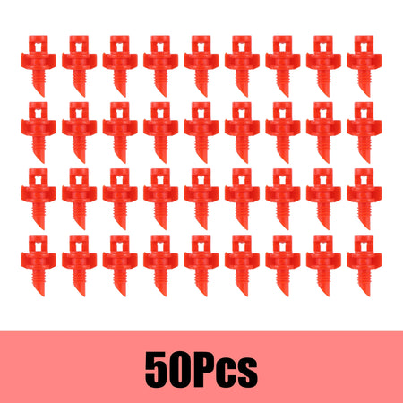 Versatile Micro Refraction Nozzle Sprinkler - 20/50/100Pc Set for Efficient Garden Irrigation Red-50pcs