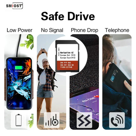 8GB SD Map Card VW RNS315 Amundsen &ndash; Eastern Europe V12