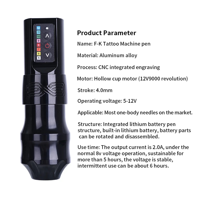 [EXO Wireless Tattoo Machine] &ndash; Cordless Battery Powered