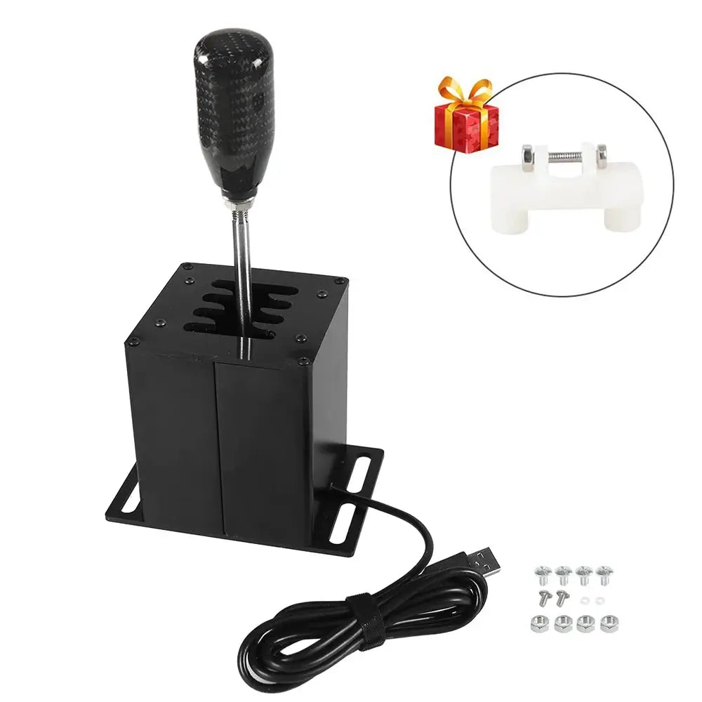 PC USB H Gear Shifter For Logitech G27 G29 G25 G920 For Thrustmaster T300RS/GT Shift Knob For ETS2 Simracing Racing Game by InterCyprus Trading Ltd