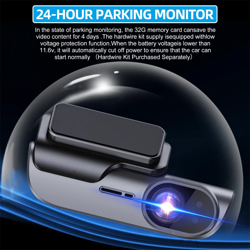 ACCEO Dashcam Auto 4K Car DVR - Night Vision GPS WiFi