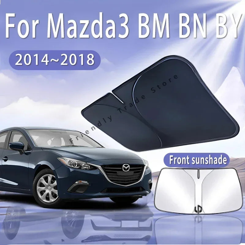 Mazda3 Foldable Car Sun Visor (2014-2018) - Summer Heat Insulation Windshield Shade Default Title