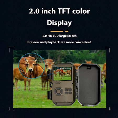 Wildlife Tracking Outdoor Security Camera &ndash; 4K Night Vision