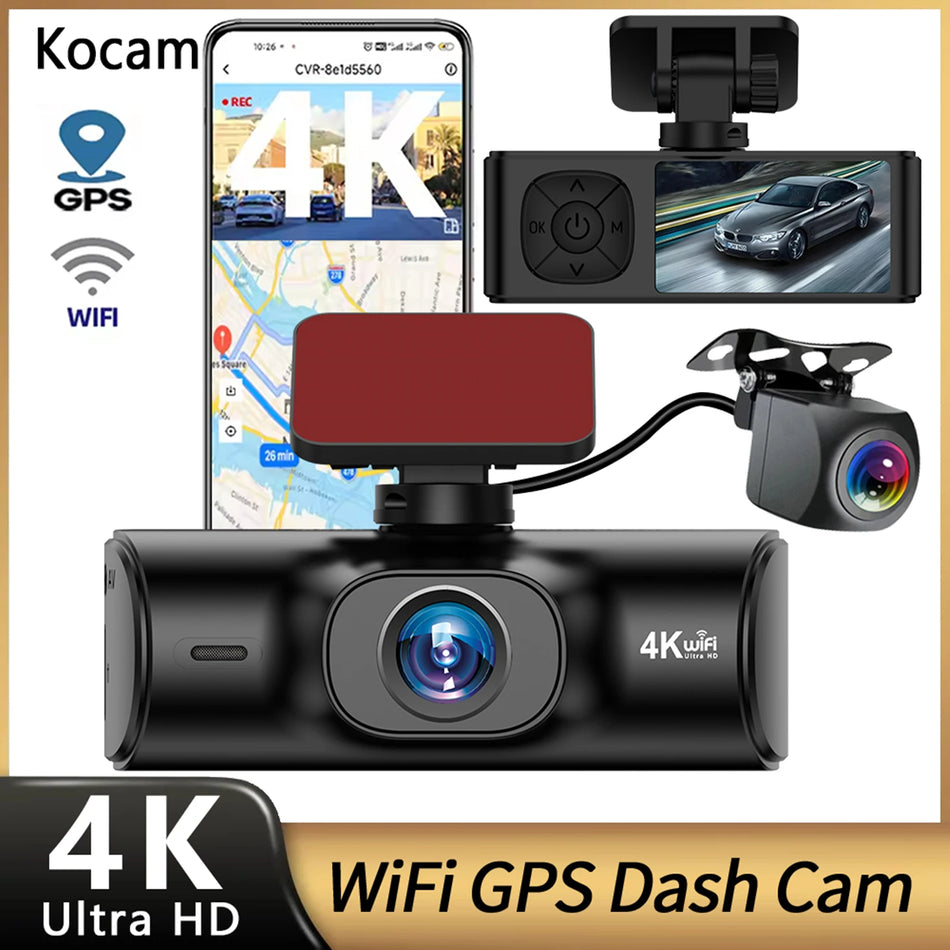 4K Dash Cam with GPS &amp; WiFi
