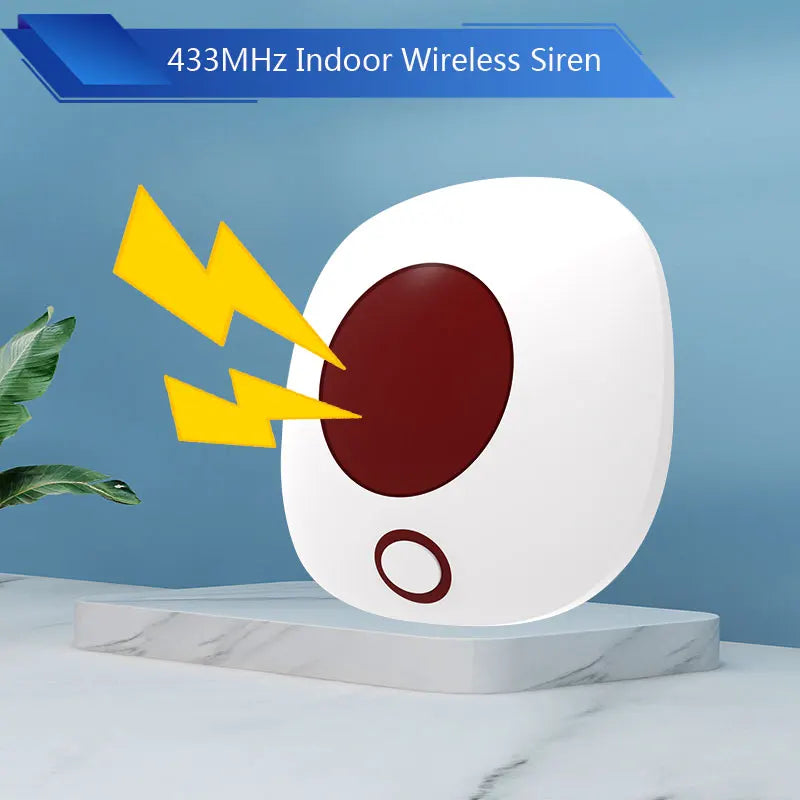 SN10 Indoor 433MHz Wireless Siren &ndash; High Decibel 110dB