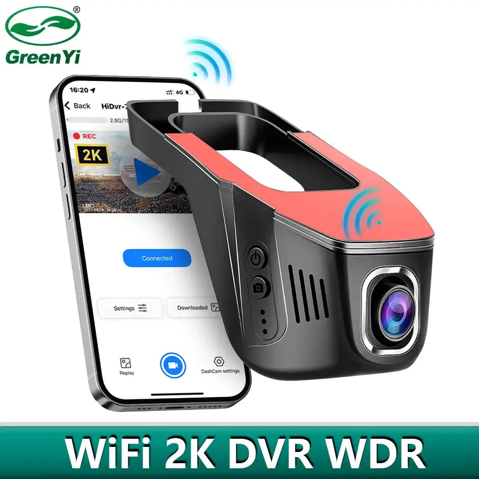 2K Full HD Dash Cam With 5G WiFi, Night Vision And Parking Monitor by InterCyprus Trading Ltd