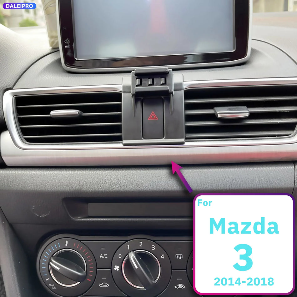 ABS основа за държач за телефон с 66W зареждане за Mazda 3 Axela BM BN