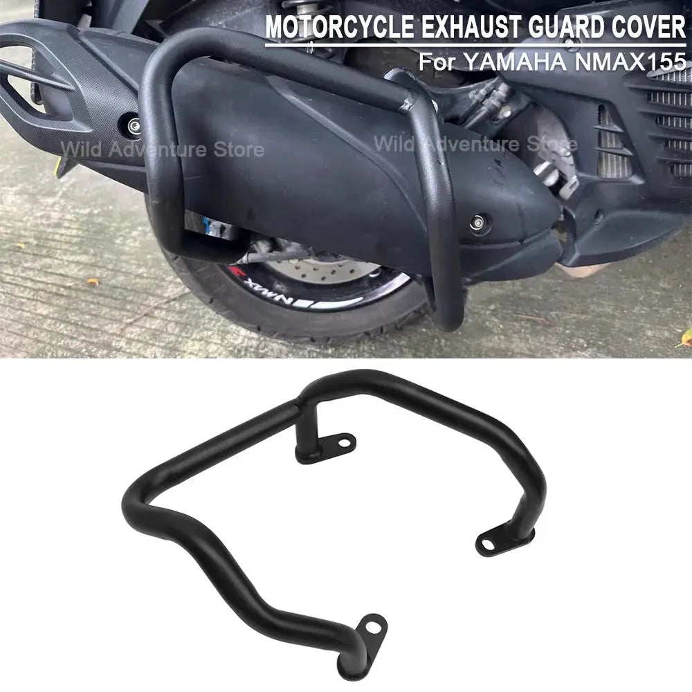 For YAMAHA NMAX155 NMAX 155 Motorcycle Exhaust Guard Cover Exhaust Crash Muffler Pipe Fairing Frame Guard Bar Bumper Accessories by InterCyprus Trading Ltd