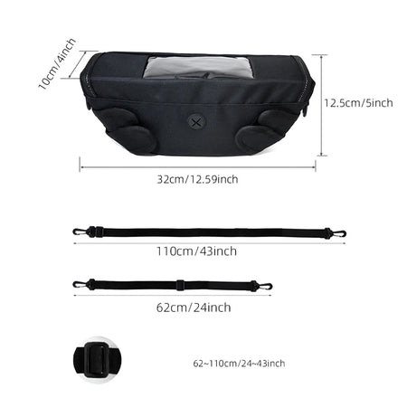 Universal Motorcycle Handlebar Bag &ndash; Waterproof Touchscreen Storage