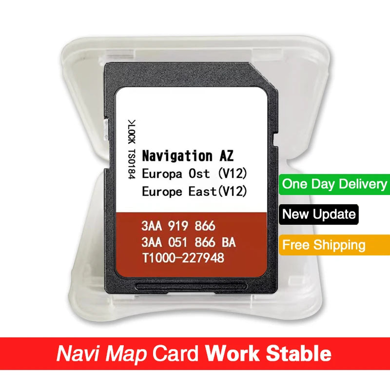 OST RNS315 &ndash; East Europe Map Coverage For VW Sat Nav AZ V12 OST / CHINA