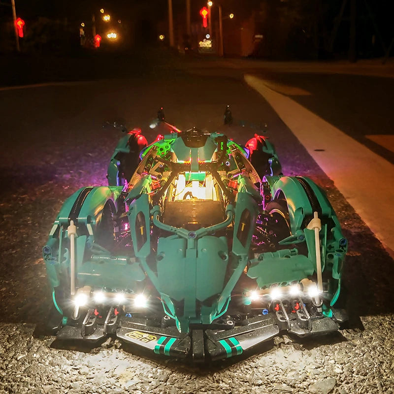 2023 Building Blocks Concept Edition Sports Car - Fast Build Car  and lights / No box