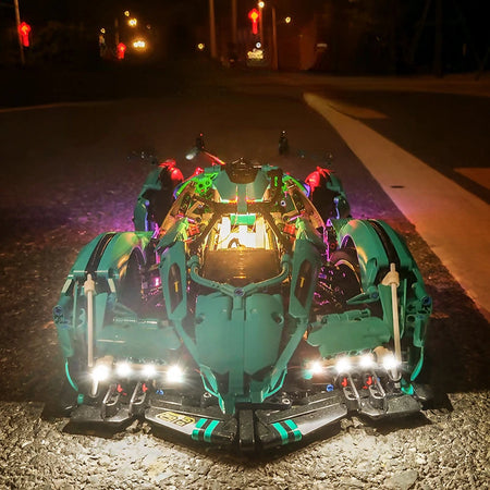 2023 Building Blocks Concept Edition Sports Car - Fast Build Car  and lights / No box