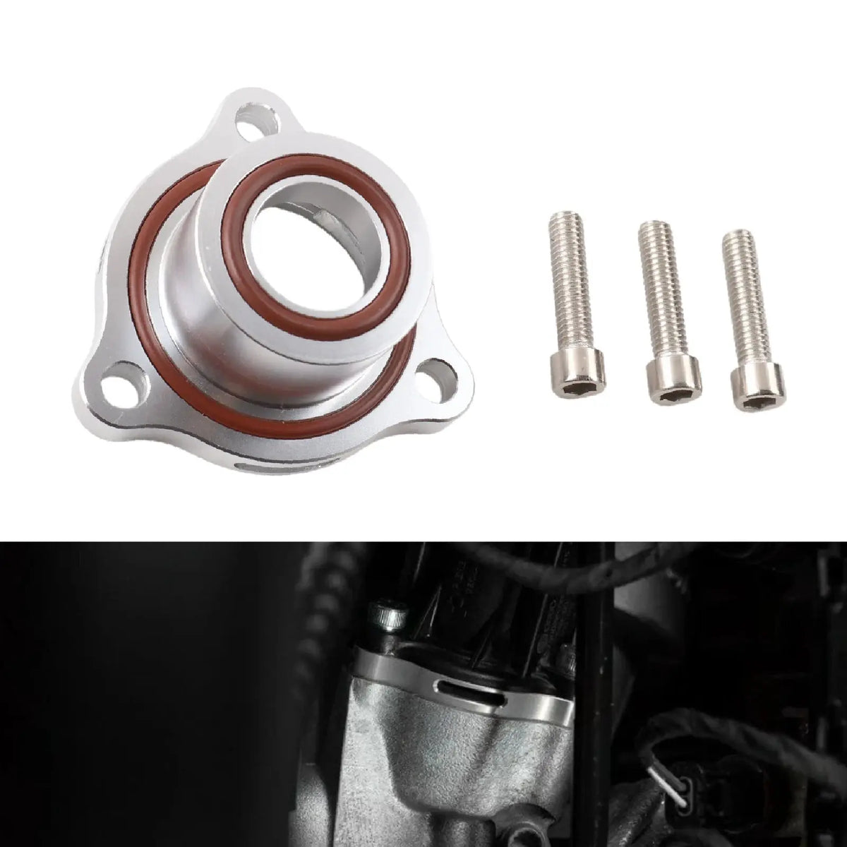 PIKBUK Atmospheric Diverter Valve Spacer For Audi A3 8V A4 B9 Q5 TT For VW For Golf MK7/7.5 GTI/R Aluminium by InterCyprus Trading Ltd
