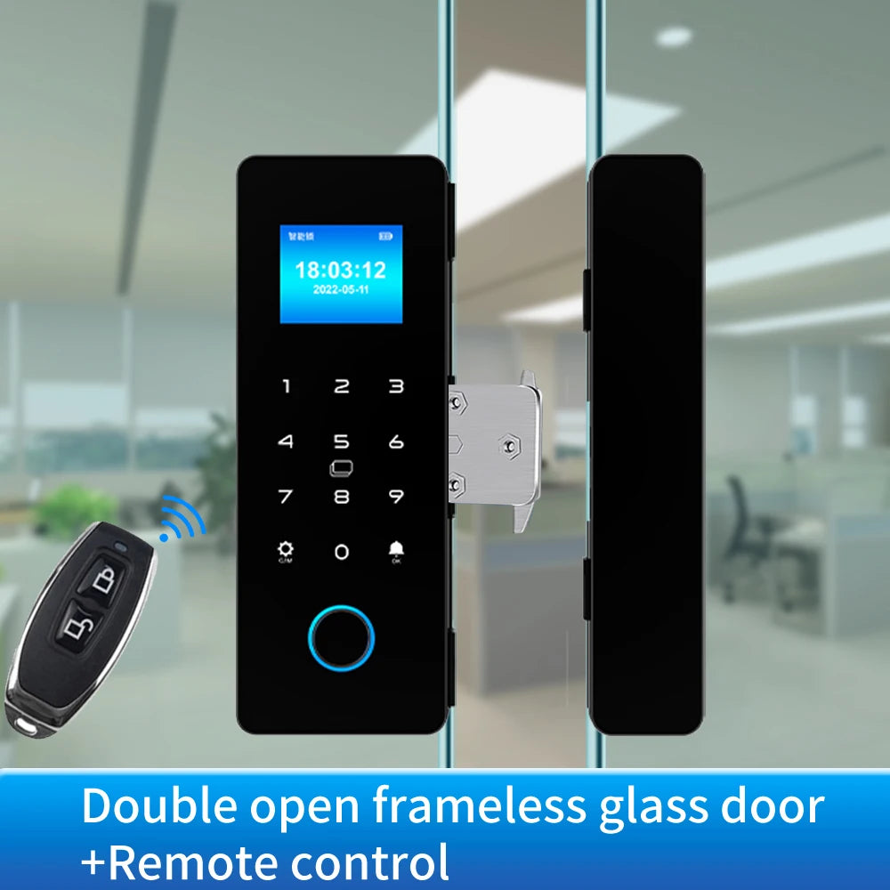 HAHA-Lock Glass Door Lock &ndash; Bluetooth App Control Smart double frameless key