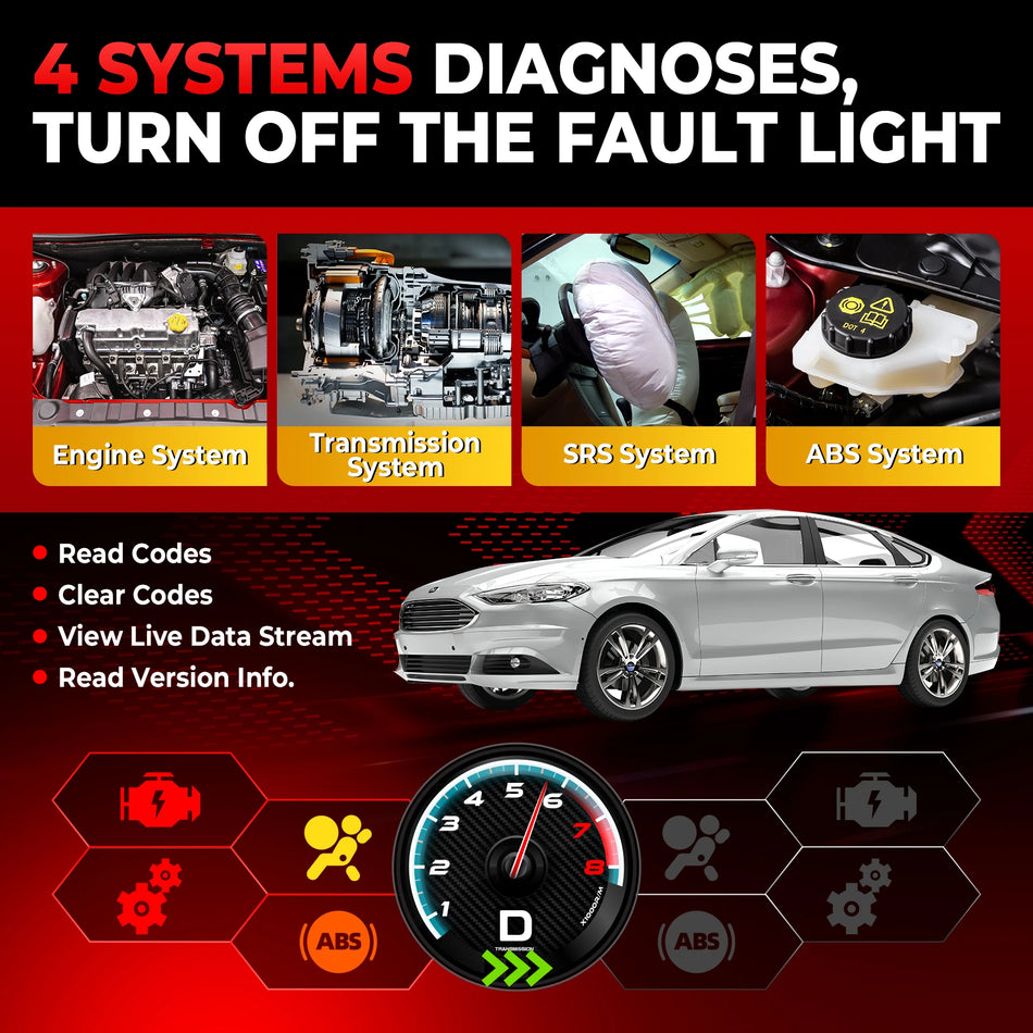 LAUNCH Creader VII 2.0 Εργαλείο Διαγνωστικής Αυτοκινήτου με Δωρεάν Αναβάθμιση Διαρκούς Χρόνου