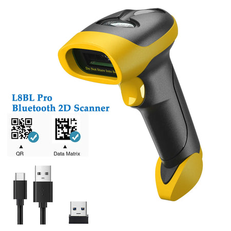 NETUM L8BL Bluetooth 2D Scanner L5 QR Reader &ndash; Fast Scan L8BLPro Bluetooth 2D
