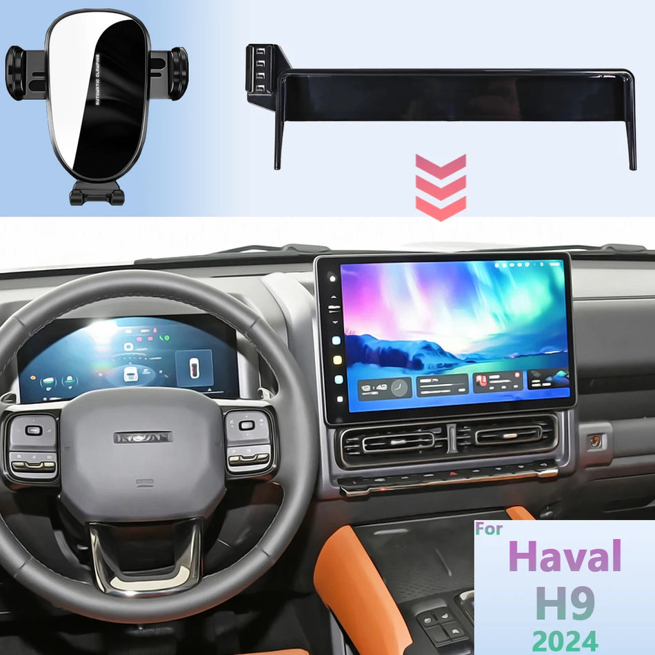 Supporto per telefono auto Haval H9 2024 con caricabatterie wireless veloce