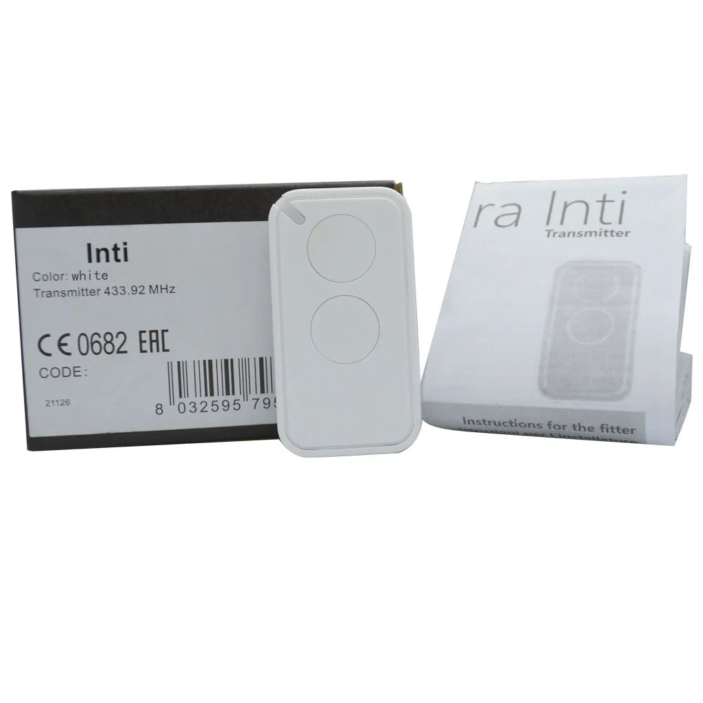 INTI 433MHz Wireless Remote Control for FLOR FLO2RS FLO4RS Garage Doors