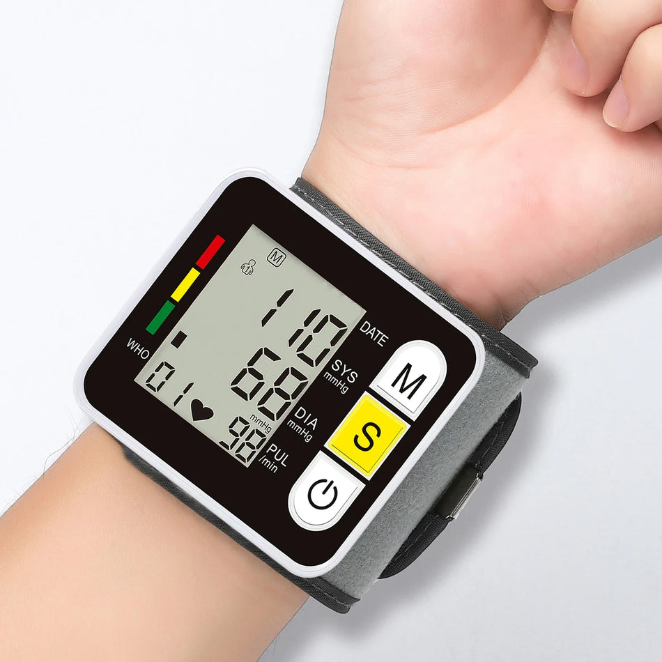 LED Wrist Blood Pressure Monitor And Infrared Thermometer