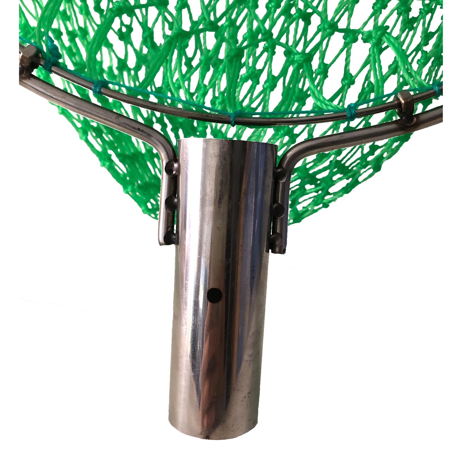 POUI COME DREAM Durable Stainless Steel Double Ring Fishing Landing Net