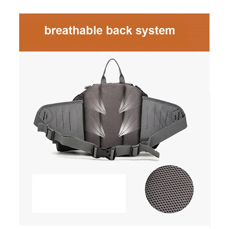 Camping Waist Chest Bag - Lightweight Nylon Travel Pack